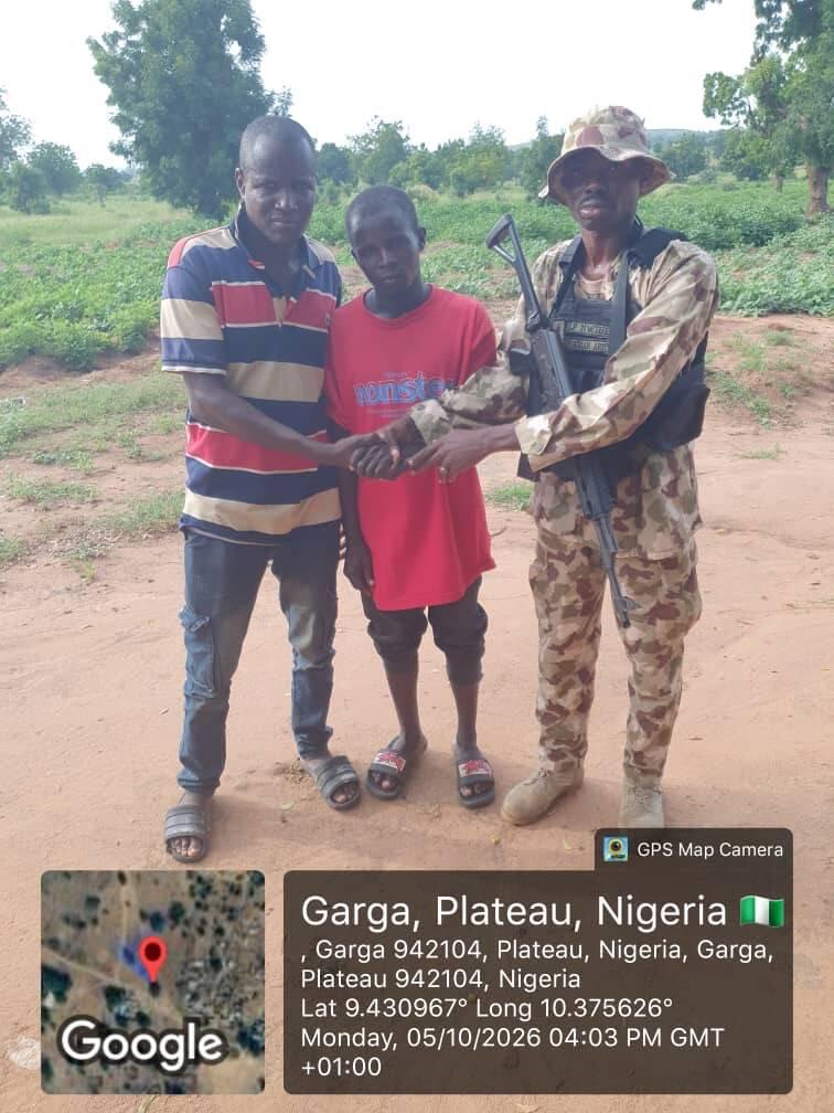 Troops rescue kidnapped victim after pursuing terrorists…
