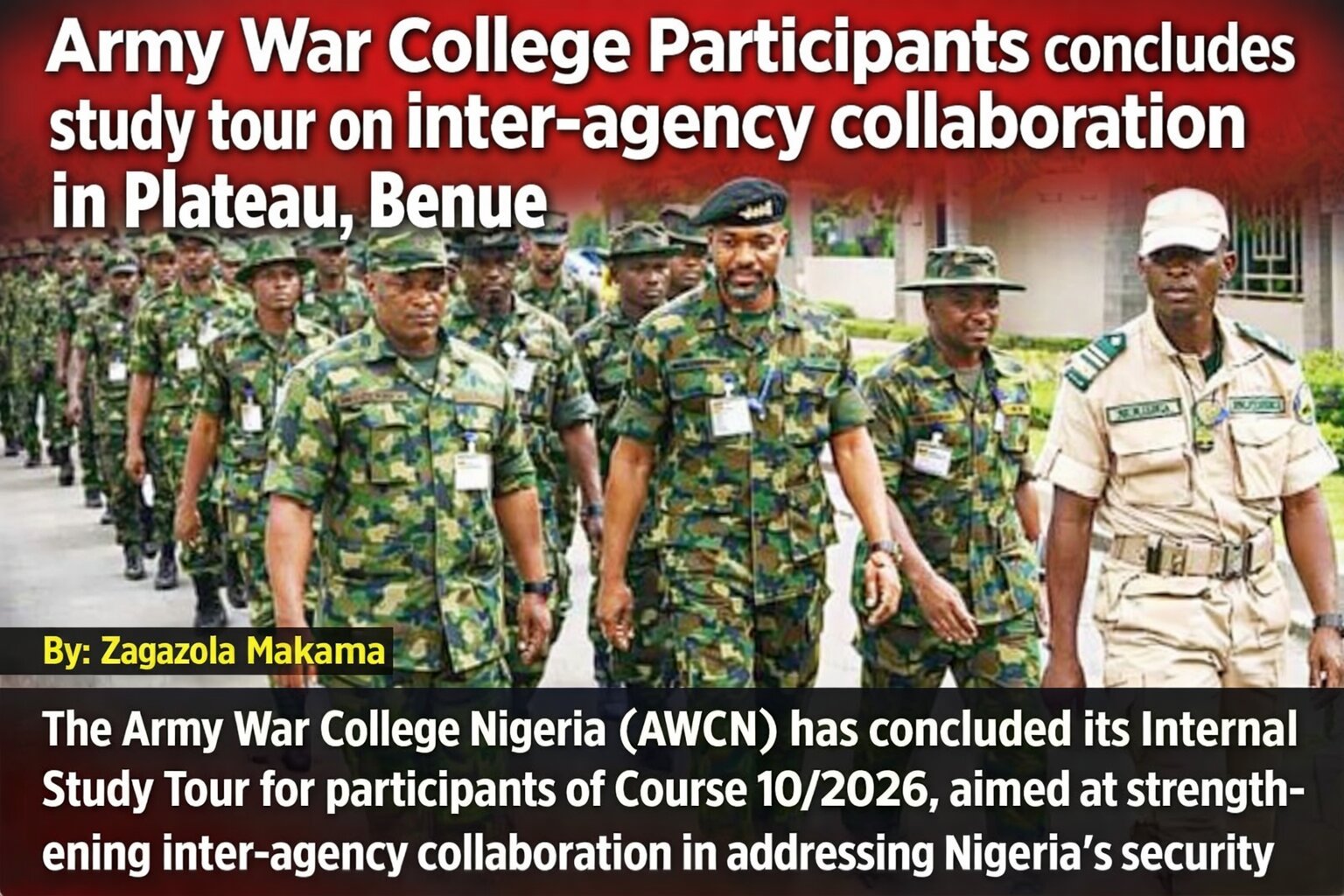 Army War College Participants concludes study tour on inter-agency collaboration&hellip;