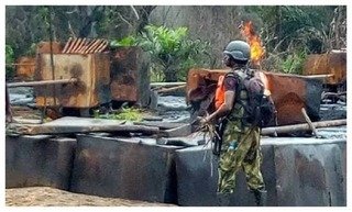Troops Discover Suspected Illegal Refinery Setup in Rivers State   