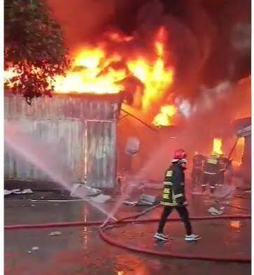 Fire Guts Nine Shops at Trade Fair Complex in Lagos
