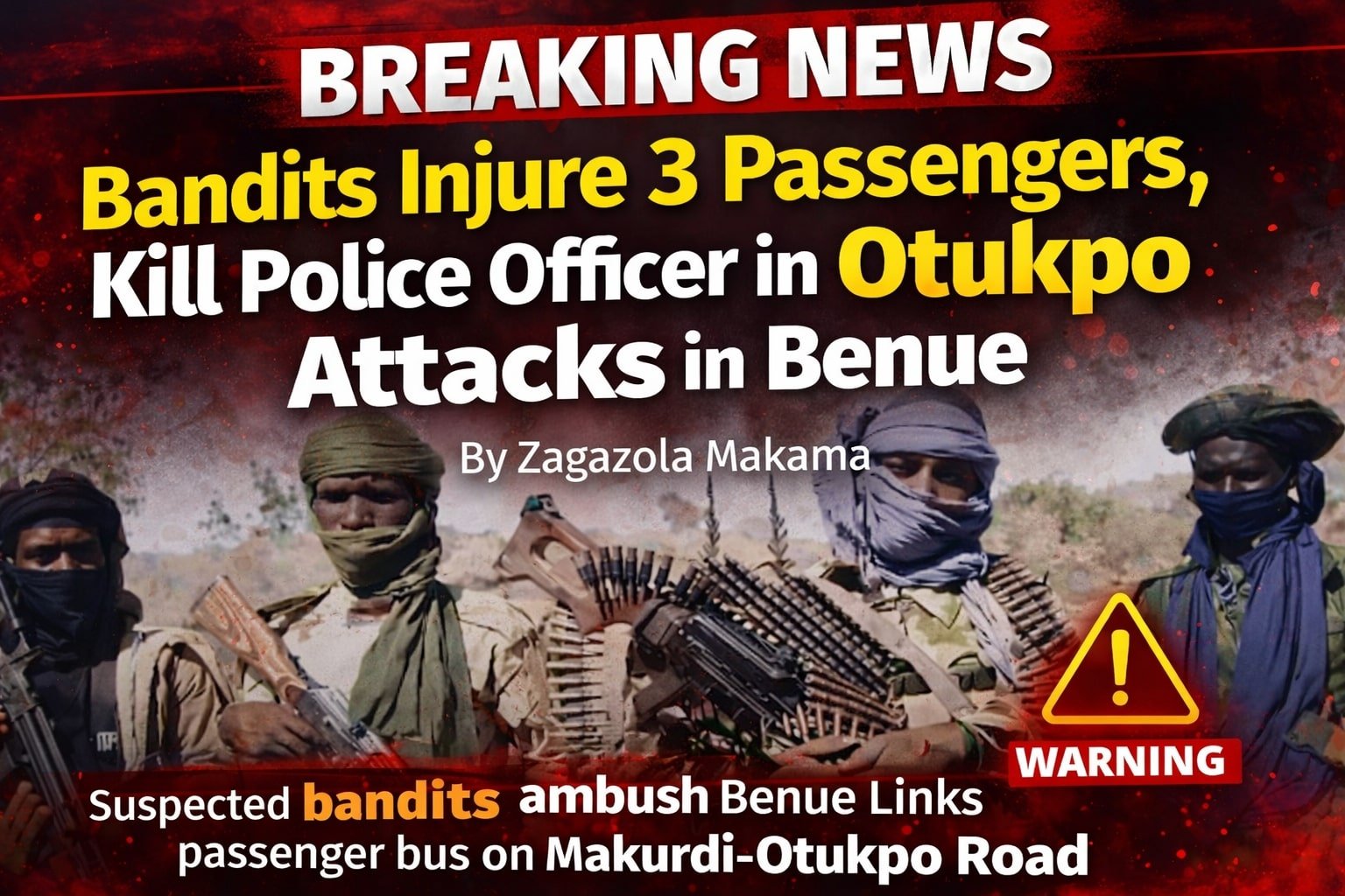 Bandits injure three passengers, kill police officer…