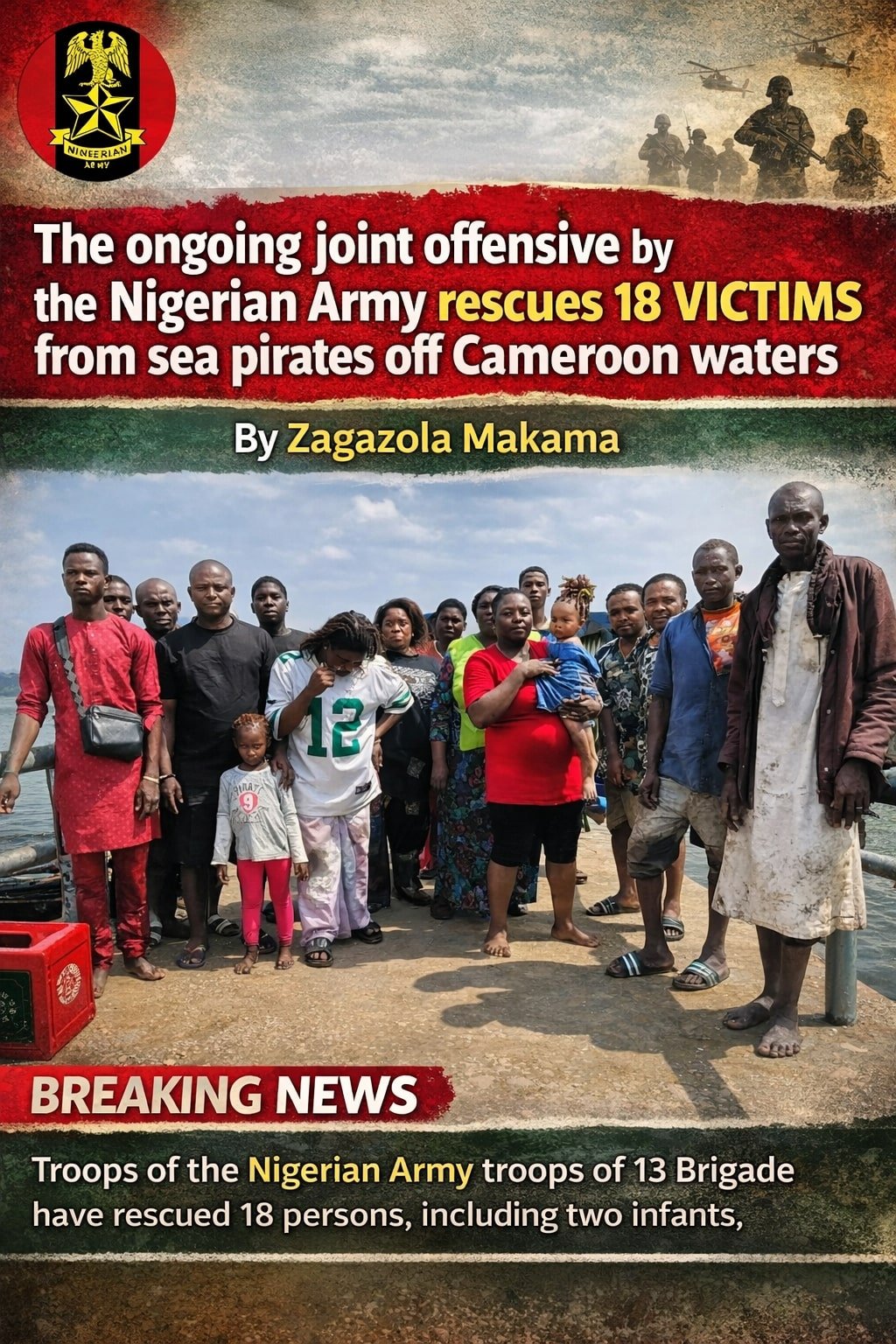 Nigerian Army rescues 18 victims from sea pirates off…