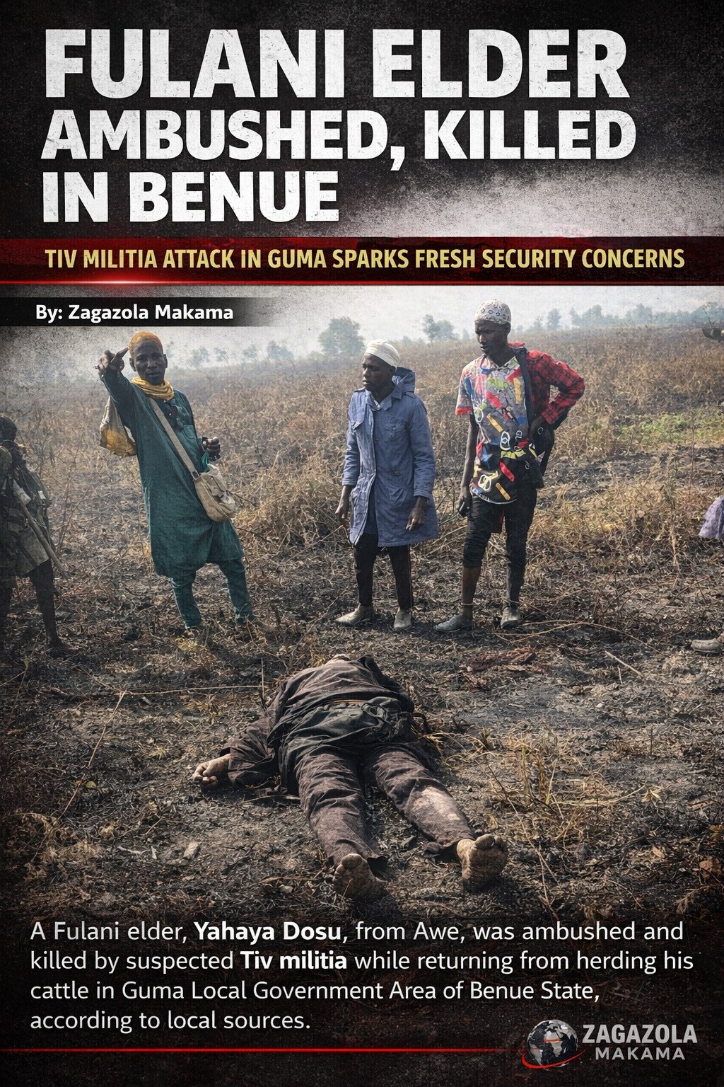 Fulani man ambushed and killed by Tiv militia in Benue