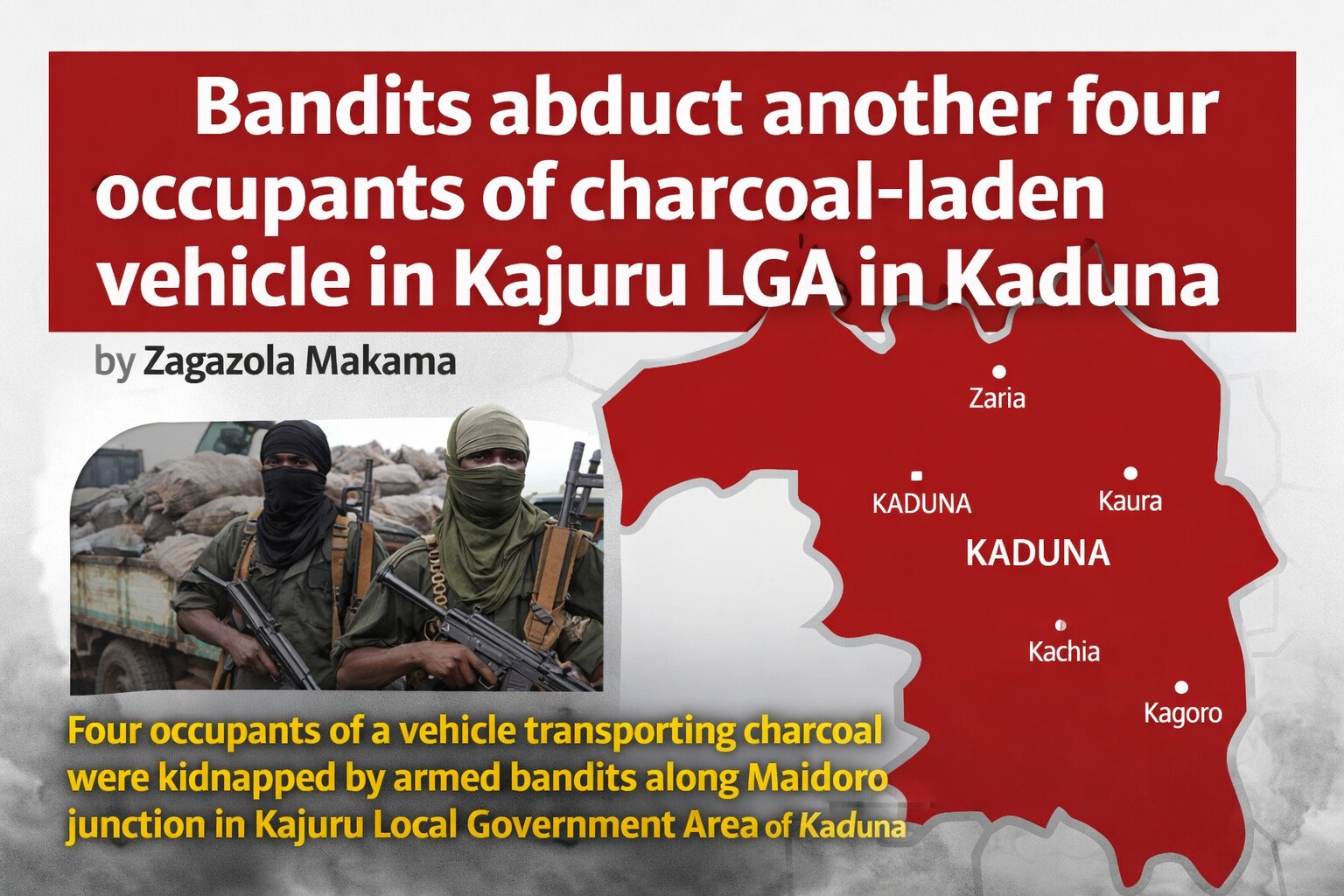 Bandits abduct another four occupants of charcoal-laden&hellip;