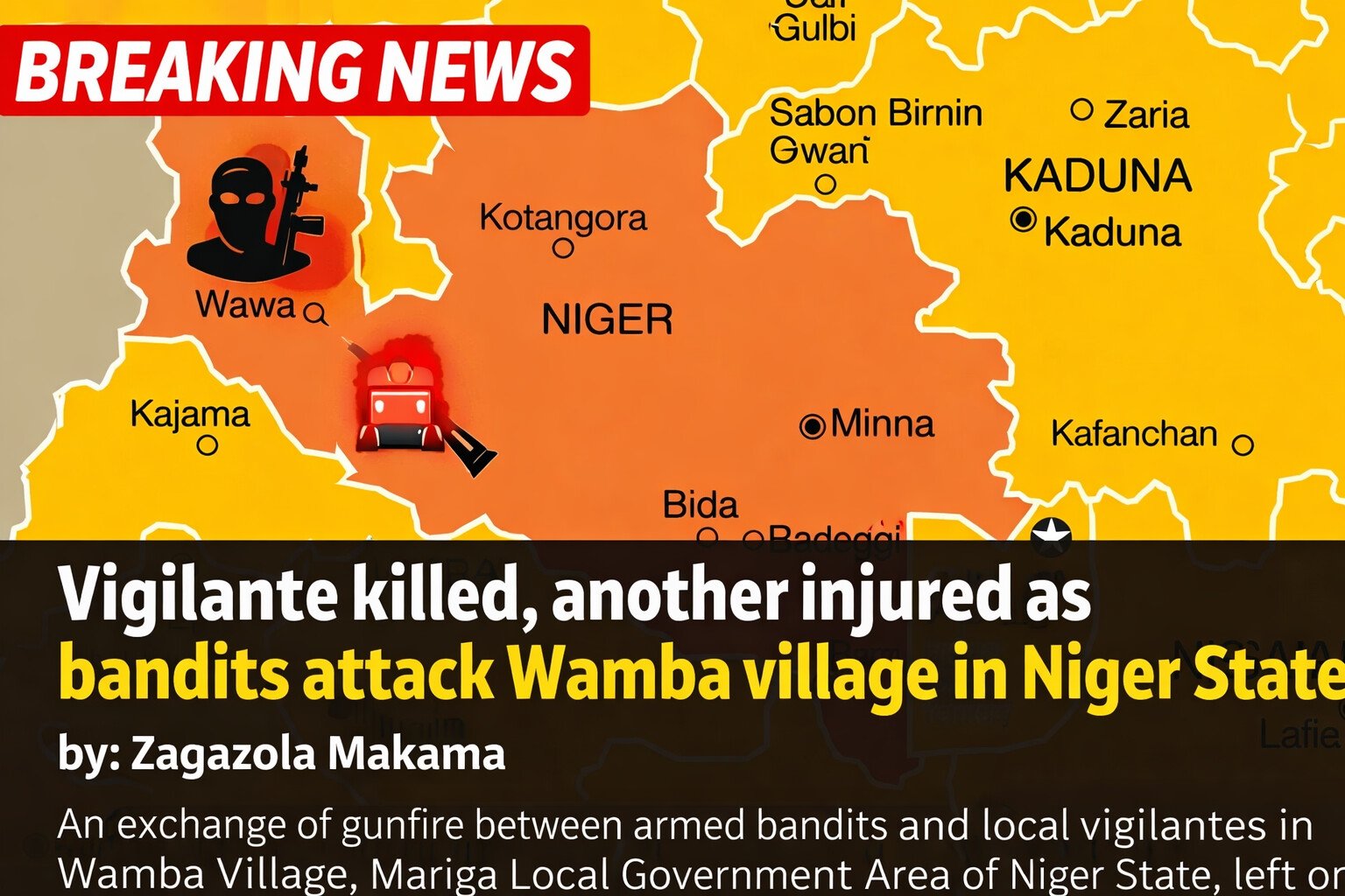 Vigilante killed, another injured as bandits attack&hellip;