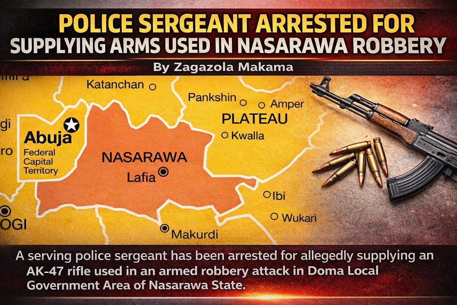 Police sergeant arrested for supplying arms used in…