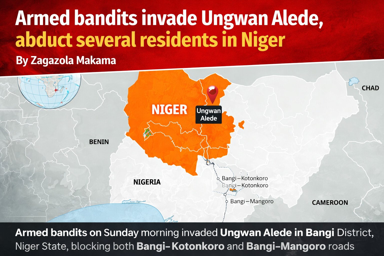 Armed bandits invade Ungwan Alede, abduct several residents…