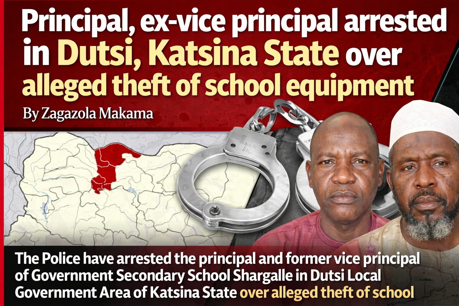 Principal, ex-vice principal arrested in Dutsi, Katsina…