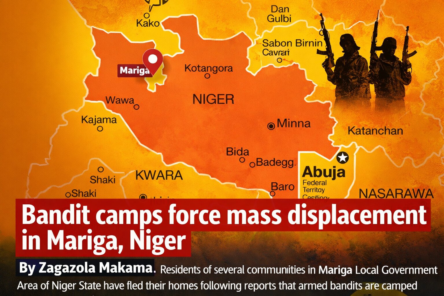 Bandit camps force mass displacement in Mariga, Niger