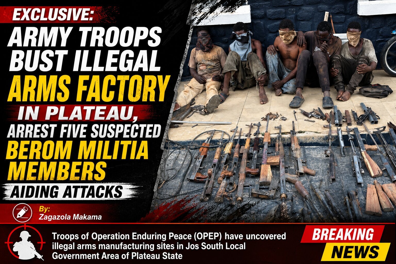 EXCLUSIVE: Army Troops Bust Illegal Arms Factory in&hellip;