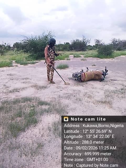 Troops recover motorcycle, blood-stained clothing after…