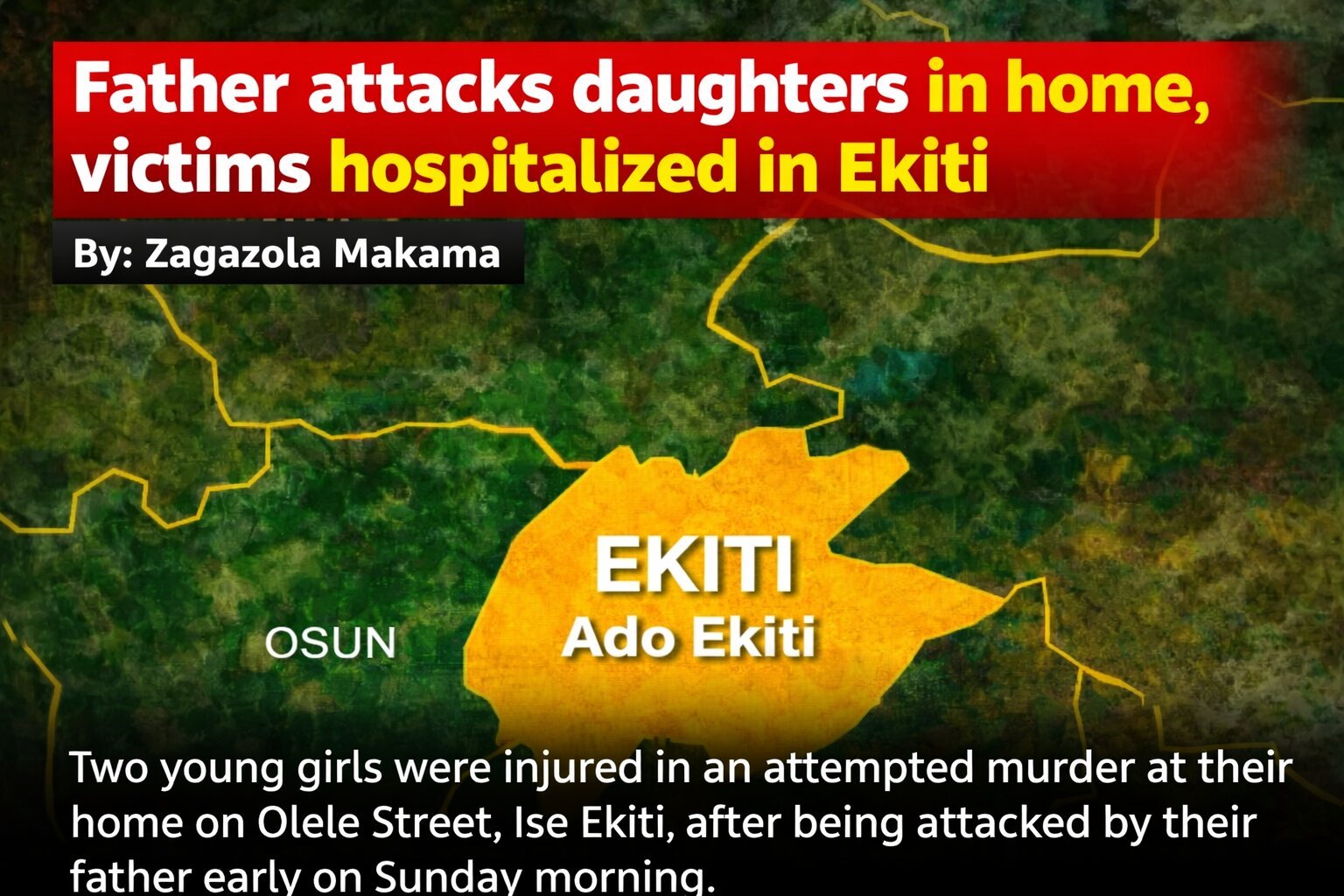 Father attacks daughters in home, victims hospitalized&hellip;