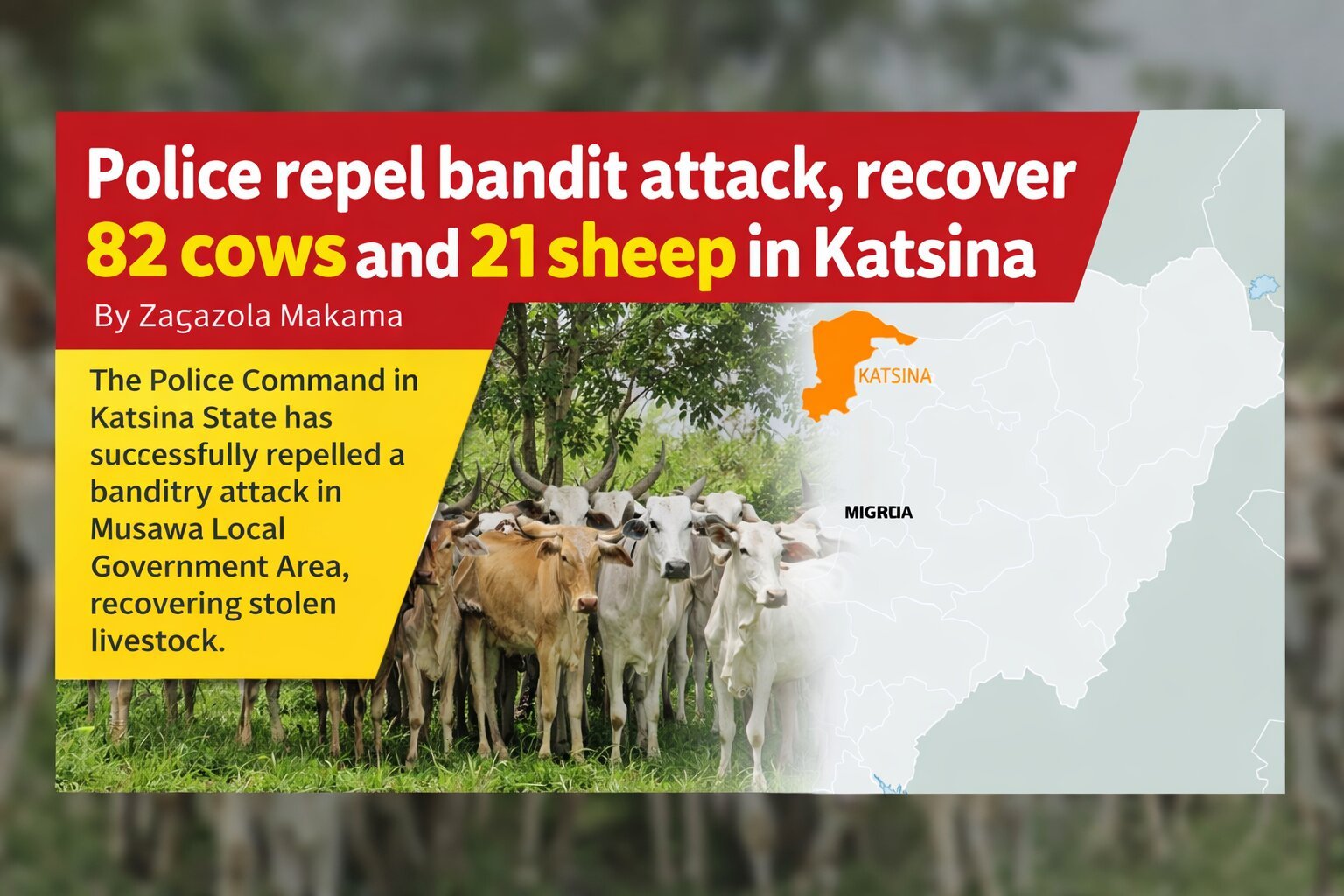 Police repel bandit attack, recover 82 cows and 21&hellip;