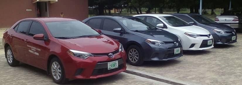 Row of Toyota cars
