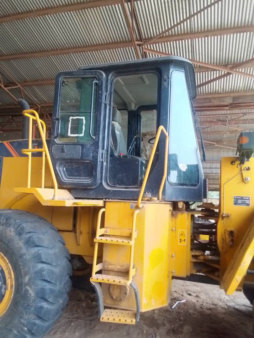 Yellow heavy machinery